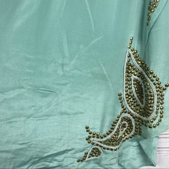 CALYPSO St Bath 100% silk sleeveless gorgeous tunic style top Sz S - Picture 3 of 11